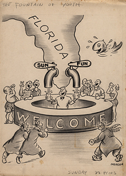 Anne Mergen Fountain of Youth Cartoon